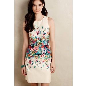 Anthropologie Maeve Tea Garden Sheath Dress 8